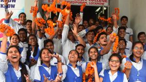 While for high school it was an improvement of 4.91% from the previous year, the Intermediate results recorded a drop of 2.37%.(Subhankar Chakraborty/HT PHOTO) While for high school it was an improvement of 4.91% from the previous year, the Intermediate results recorded a drop of 2.37%.(Subhankar Chakraborty/HT PHOTO)