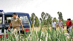The police said that Aditya’s body was recovered from the fields near the forensic science laboratory in Niwari on Sunday morning.(HT Photo) The police said that Aditya’s body was recovered from the fields near the forensic science laboratory in Niwari on Sunday morning.(HT Photo)