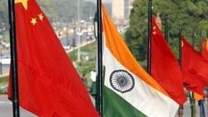 The flags of India and China at Vijay Chowk in New Delhi.(Arvind Yadav/HT Photo) The flags of India and China at Vijay Chowk in New Delhi.(Arvind Yadav/HT Photo)