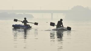 The AAP manifesto promises a “beautiful riverfront” and an amusement park in the area surrounding the Signature Bridge.(Raj K Raj/HT PHOTO) The AAP manifesto promises a “beautiful riverfront” and an amusement park in the area surrounding the Signature Bridge.(Raj K Raj/HT PHOTO)