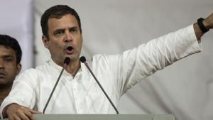 Congress president Rahul Gandhi took pot shots at Prime Minister Narendra Modi on Tuesday after a fire broke out at the national capital’s Shastri Bhawan which houses several key ministries.(Satish Bate/HT Photo) Congress president Rahul Gandhi took pot shots at Prime Minister Narendra Modi on Tuesday after a fire broke out at the national capital’s Shastri Bhawan which houses several key ministries.(Satish Bate/HT Photo)