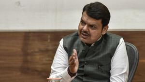 Maharashtra chief minister Devendra Fadnavis Tuesday wrote to the Election Commission demanding relaxation in the model code of conduct to undertake drought relief measures.(Kunal Patil/HT File Photo)