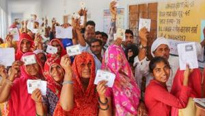 Maval and Shirur parliamentary constituencies that went to polls on April 29 did not register any complaint of missing voters from the electoral list(PTI)