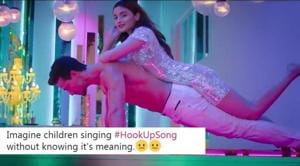 Alia Bhatt and Tiger Shroff in a still from Student of the Year’s Hook Up song. Alia Bhatt and Tiger Shroff in a still from Student of the Year’s Hook Up song.