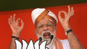 In his Latur speech , Prime Minister Narendra Modi had asked voters to support BJP to honour soldiers who carried out airstrikes in Pakistan’s Balakot.(PTI File Photo) In his Latur speech , Prime Minister Narendra Modi had asked voters to support BJP to honour soldiers who carried out airstrikes in Pakistan’s Balakot.(PTI File Photo)