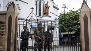 Authorities suspect members of two previously little-known groups - National Thawheedh Jamaath and Jammiyathul Millathu Ibrahim - of carrying out the attacks, although Islamic State has claimed responsibility.(AFP) Authorities suspect members of two previously little-known groups - National Thawheedh Jamaath and Jammiyathul Millathu Ibrahim - of carrying out the attacks, although Islamic State has claimed responsibility.(AFP)