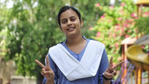For Lucknow’s Ayushi Upadhyay, who secured third rank in CBSE Class 12 examination, the result came as a big surprise.(HT photo) For Lucknow’s Ayushi Upadhyay, who secured third rank in CBSE Class 12 examination, the result came as a big surprise.(HT photo)