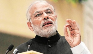 Referring to explosions and bomb blasts outside temples, railway stations and public places in the country during the UPA regime, the PM said he had enough guts to wipe out terrorism and curb its menace ruthlessly.(HT Photo) Referring to explosions and bomb blasts outside temples, railway stations and public places in the country during the UPA regime, the PM said he had enough guts to wipe out terrorism and curb its menace ruthlessly.(HT Photo)