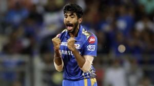 Mumbai Indians’ Jasprit Bumrah celebrates a wicket during the match against Sunrisers Hyderabad.(AP) Mumbai Indians’ Jasprit Bumrah celebrates a wicket during the match against Sunrisers Hyderabad.(AP)