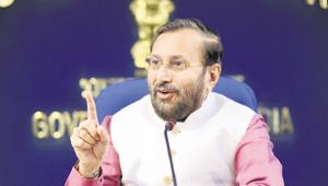 Prakash Javadekar became the latest BJP leader to criticise the Congress in a tweet and called out its false claim.(HT Photo) Prakash Javadekar became the latest BJP leader to criticise the Congress in a tweet and called out its false claim.(HT Photo)