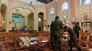 The Sri Lankan army chief has said that some of the people who carried out the April 21 serial bombings had travelled to Kashmir and Kerala to possibly be part of terrorism training activities.(AFP) The Sri Lankan army chief has said that some of the people who carried out the April 21 serial bombings had travelled to Kashmir and Kerala to possibly be part of terrorism training activities.(AFP)