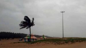 iew from Paradip beach as Cyclone Fani makes landfall in Puri district on Friday.(ANI) iew from Paradip beach as Cyclone Fani makes landfall in Puri district on Friday.(ANI)