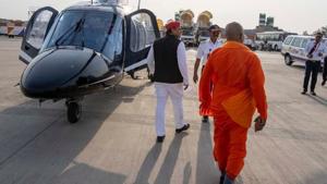 Former Uttar Pradesh chief minister and Samajwadi Party (SP) chief Akhilesh Yadav on Saturday introduced a “baba(Photo: Twitter/@yadavakhilesh) Former Uttar Pradesh chief minister and Samajwadi Party (SP) chief Akhilesh Yadav on Saturday introduced a “baba(Photo: Twitter/@yadavakhilesh)