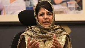 Peoples Democratic Party (PDP) president and former chief minister of Jammu Kashmir, Mehbooba Mufti(HT file photo) Peoples Democratic Party (PDP) president and former chief minister of Jammu Kashmir, Mehbooba Mufti(HT file photo)