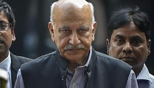 Ramani was the first in a long list of female journalists to accuse MJ Akbar, a journalist-turned-politician, of sexual harassment.(PTI file photo) Ramani was the first in a long list of female journalists to accuse MJ Akbar, a journalist-turned-politician, of sexual harassment.(PTI file photo)