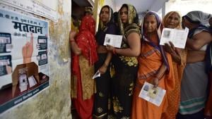 The fifth phase of the seven-phase Lok Sabha elections will be held on Monday, May 6. The counting of votes will take place on May 23 once all the seven phases get over on May 19.(Virendra Singh Gosain/HT PHOTO) The fifth phase of the seven-phase Lok Sabha elections will be held on Monday, May 6. The counting of votes will take place on May 23 once all the seven phases get over on May 19.(Virendra Singh Gosain/HT PHOTO)