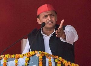 Samajwadi Party (SP) chief Akhilesh Yadav is contesting from Azamgarh, which goes to polls on May 12.(PTI file photo) Samajwadi Party (SP) chief Akhilesh Yadav is contesting from Azamgarh, which goes to polls on May 12.(PTI file photo)
