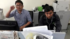 Convicted of breaking Myanmar’s Official Secrets Act, Reuters journalists Wa Lone, 33, and Kyaw Soe Oo, 29, had spent more than 500 days in jail when they were freed on Tuesday.(Reuters/File Photo) Convicted of breaking Myanmar’s Official Secrets Act, Reuters journalists Wa Lone, 33, and Kyaw Soe Oo, 29, had spent more than 500 days in jail when they were freed on Tuesday.(Reuters/File Photo)