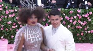 <p>Actor Priyanka Chopra and singer husband Nick Jonas arrived at the Met Gala this year. She was dressed in a grey-yellow-pink Dior gown, and her entire look appeared to be inspired by Lewis Carroll's Alice In Wonderland. She wore a spiky silver gown with her hair in tight and frothy curls, just like the Red Queen. Nick, meanwhile, wore an all-white suit and looked like an Italian mafia overlord with his thin, fake moustache.</p>