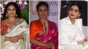 Rani Mukerji, Sonam Kapoor and Juhi Chawla were on Vidya Balan’s radio show and spoke about their mothers-in-law.(IANS/AFP) Rani Mukerji, Sonam Kapoor and Juhi Chawla were on Vidya Balan’s radio show and spoke about their mothers-in-law.(IANS/AFP)