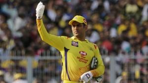 Chennai Super Kings' MS Dhoni gestures to fielders during the IPL 2019.(AP) Chennai Super Kings' MS Dhoni gestures to fielders during the IPL 2019.(AP)