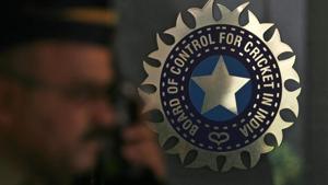 A policeman walks past a logo of the Board of Control for Cricket in India (BCCI) at BCCI headquarters in Mumbai April 26, 2010.(REUTERS) A policeman walks past a logo of the Board of Control for Cricket in India (BCCI) at BCCI headquarters in Mumbai April 26, 2010.(REUTERS)