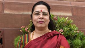 Meenakshi Lekhi, the Bharatiya Janata Party’s (BJP) candidate from the New Delhi Lok Sabha constituency, is contesting elections for the second time.(Hindustan Times) Meenakshi Lekhi, the Bharatiya Janata Party’s (BJP) candidate from the New Delhi Lok Sabha constituency, is contesting elections for the second time.(Hindustan Times)