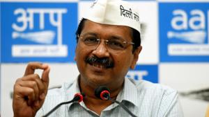 Kejriwal enlisted his government’s achievement in several fields and accused the Prime Minister of seeking votes in name of fake nationalism.(Amal KS/HT PHOTO)