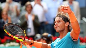 Spain's Rafael Nadal celebrates winning his second round match against Canada's Felix Auger Aliassime(REUTERS) Spain's Rafael Nadal celebrates winning his second round match against Canada's Felix Auger Aliassime(REUTERS)