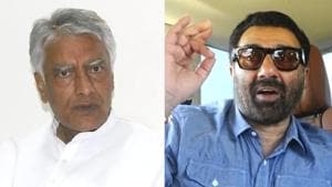 Sunil Jakhar (left) of the Congress is pitted against BJP’s Sunny Deol in Gurdaspur Lok Sabha constituency.(Agencies)