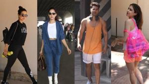 Malaika Arora, Kiara Advani, Varun Dhawan and Sara Ali Khan spotted in Mumbai.(Varinder Chawla) Malaika Arora, Kiara Advani, Varun Dhawan and Sara Ali Khan spotted in Mumbai.(Varinder Chawla)