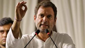 Rahul Gandhi insisted that he spent a lot more time than PM Modi thinking about the country.(REUTERS) Rahul Gandhi insisted that he spent a lot more time than PM Modi thinking about the country.(REUTERS)