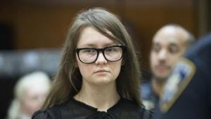 The 28-year-old, who had played with her own tabloid image during the trial by wearing stylish dresses to court, looked despondent as the verdict was announced.(AP image) The 28-year-old, who had played with her own tabloid image during the trial by wearing stylish dresses to court, looked despondent as the verdict was announced.(AP image)