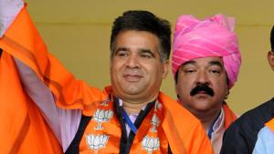 Ravinder Rana is the BJP’s Jammu and Kashmir unit president.(Nitin Kanotra / HT File)