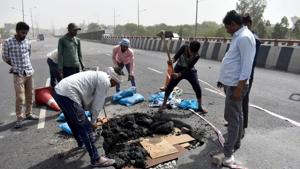 The National Highways Authority of India (NHAI) has constituted a three-member technical committee of experts for analysing the Hero Honda Chowk flyover, which has been damaged twice within the span of 13 months. The National Highways Authority of India (NHAI) has constituted a three-member technical committee of experts for analysing the Hero Honda Chowk flyover, which has been damaged twice within the span of 13 months.