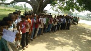 In Jharkhand, voting is being held in four Lok Sabha seats in the sixth phase of Lok Sabha elections on May 12, 2019.(HT Photo) In Jharkhand, voting is being held in four Lok Sabha seats in the sixth phase of Lok Sabha elections on May 12, 2019.(HT Photo)
