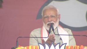 Facing opposition attack over his caste, Prime Minister Narendra Modi on Sunday said he was born a backward but he doesn’t do politics on such lines.(ANI Photo)