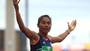 File image of Hima Das(Getty Images for IAAF) File image of Hima Das(Getty Images for IAAF)