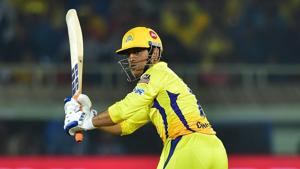 IPL Final- CSK captain M S Dhoni plays a shot during the Indian Premier League 2019 (Qualifier 2) cricket match.(PTI) IPL Final- CSK captain M S Dhoni plays a shot during the Indian Premier League 2019 (Qualifier 2) cricket match.(PTI)