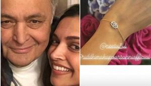Deepika Padukone poses with Rishi Kapoor in New York. Deepika Padukone poses with Rishi Kapoor in New York.