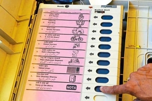 The micro-observer said the polling officers were hesitant to touch the women’s fingers. He refused to comment on why the men in the area had also been inked in a similar manner.(HT Photo) The micro-observer said the polling officers were hesitant to touch the women’s fingers. He refused to comment on why the men in the area had also been inked in a similar manner.(HT Photo)