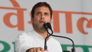 Congress president Rahul Gandhi said on Tuesday that he would prefer to die but would never insult Prime Minister Narendra Modi’s parents during his speech at Ujjain(Twitter/@INCIndia)