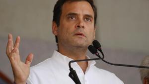 Rahul Gandhi on Tuesday took a dig at Prime Minister Narendra Modi over his comments on cloudy weather helping Indian Air Force jets evade Pakistan radars during the Balakot strike.(ANI Photo)