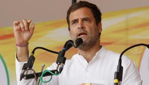 Congress party president Rahul Gandhi tweeted that there was a new word in the English dictionary, ‘Modilie’.(ANI) Congress party president Rahul Gandhi tweeted that there was a new word in the English dictionary, ‘Modilie’.(ANI)