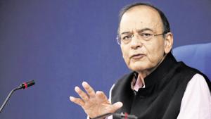 The Opposition offers a “frightening scenario” to the electorate and this will be behind its “rout”, Union finance minister Arun Jaitley said on Thursday in an article that contended the “groundswell” in favour of PM Narendra Modi is becoming stronger as the seventh and final phase of elections approaches.(Vipin Kumar /HT PHOTO)