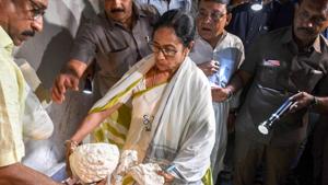 Amid rallies to protest the desecration of Bengal renaissance icon Ishwar Chandra Vidyasagar’s bust and demands that closed circuit television footage of Tuesday’s vandalism be made public, it has emerged that CCTV cameras in Vidyasagar College have not been functioning for the past two months.(PTI) Amid rallies to protest the desecration of Bengal renaissance icon Ishwar Chandra Vidyasagar’s bust and demands that closed circuit television footage of Tuesday’s vandalism be made public, it has emerged that CCTV cameras in Vidyasagar College have not been functioning for the past two months.(PTI)