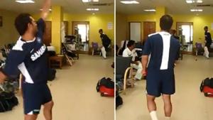 Tendulkar gives bouncer practice to VVS Laxman in 2008(Screen Grab) Tendulkar gives bouncer practice to VVS Laxman in 2008(Screen Grab)