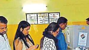 In all, while Delhi has 14.3 million electors, at least 6.4 million were female.(HTPhotos) In all, while Delhi has 14.3 million electors, at least 6.4 million were female.(HTPhotos)