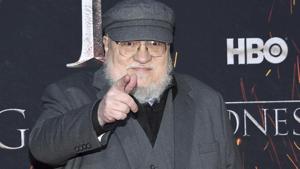 George RR Martin attends HBO's Game of Thrones final season premiere.(Evan Agostini/Invision/AP) George RR Martin attends HBO's Game of Thrones final season premiere.(Evan Agostini/Invision/AP)
