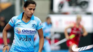 Indian women's hockey captain Rani Rampal in action during a match against England at Vitality Hockey Women's Hockey World Cup 2018, in London on July 21, 2018.(PTI) Indian women's hockey captain Rani Rampal in action during a match against England at Vitality Hockey Women's Hockey World Cup 2018, in London on July 21, 2018.(PTI)
